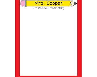 Gifts for Teachers - Personalized Teacher Notepad - Teacher Gift - End of Year Teacher