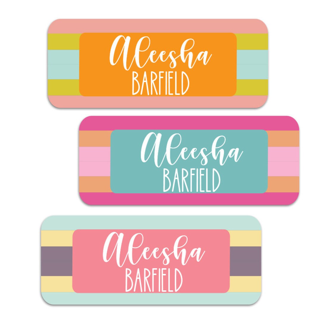 Waterproof Daycare Labels Preschool Labels Name Stickers Etsy
