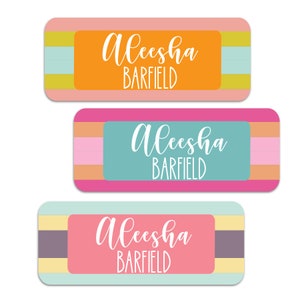 Waterproof Daycare Labels - Preschool Labels - Name Stickers - School Supply Labels - Name Labels for School Supplies