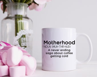 Funny Mother's Day Coffee Mug, New Mom Mug, Birthday Gift for Mom, Gift from Children, Custom Mug for Mom, Motherhood is a Noun
