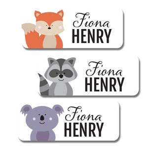 Daycare Labels | Waterproof Name Labels | Woodland Labels | School Labels | Kid Name Labels | School Supply Stickers | Dishwasher Safe Label