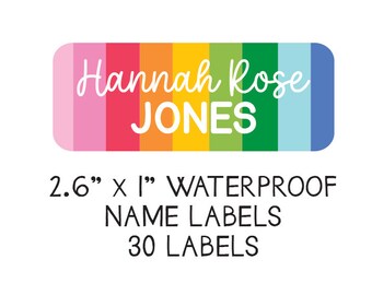 Daycare Labels Labels School Supply Stickers Waterproof Labels Personalized  Name Labels Dishwasher Safe Daycare Camp Skinny 