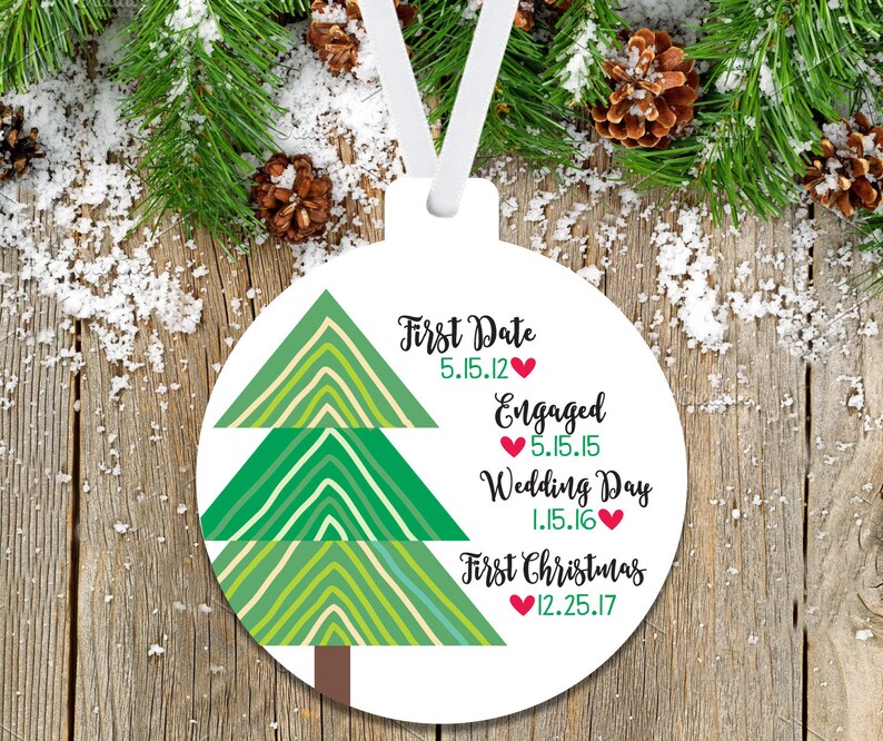 our first christmas newlywed ornament