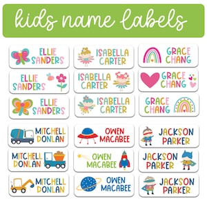 Daycare Labels |Dishwasher Safe Labels | School Supply Labels| Personalized Name Stickers |Preschool Labels | Baby Bottle Labels |Waterproof