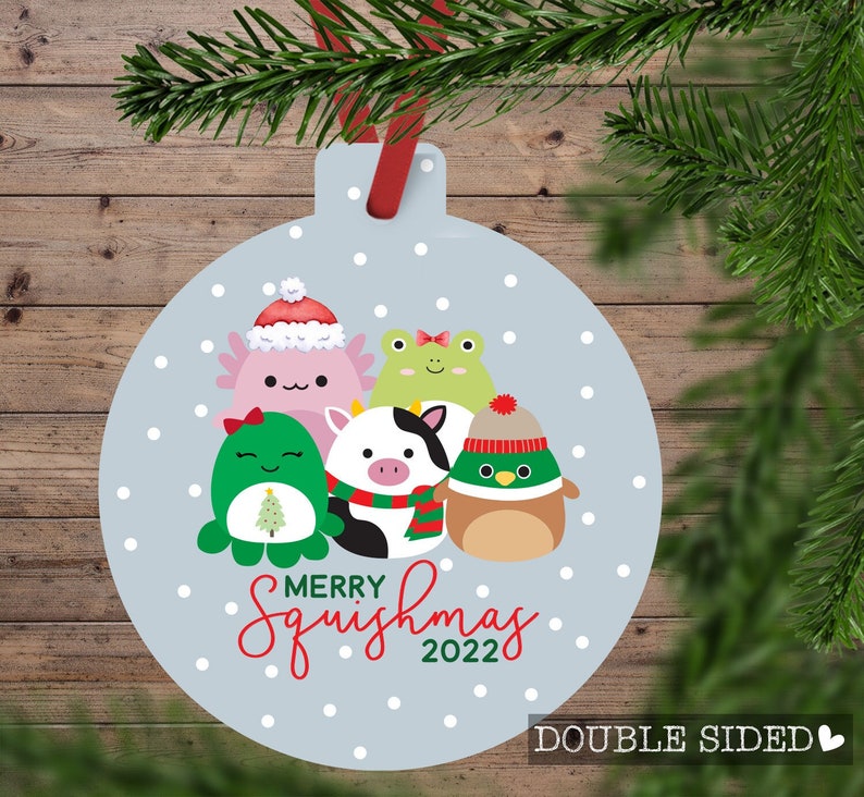 Squishmallow Christmas Ornament 2022 Merry Squishmas Etsy