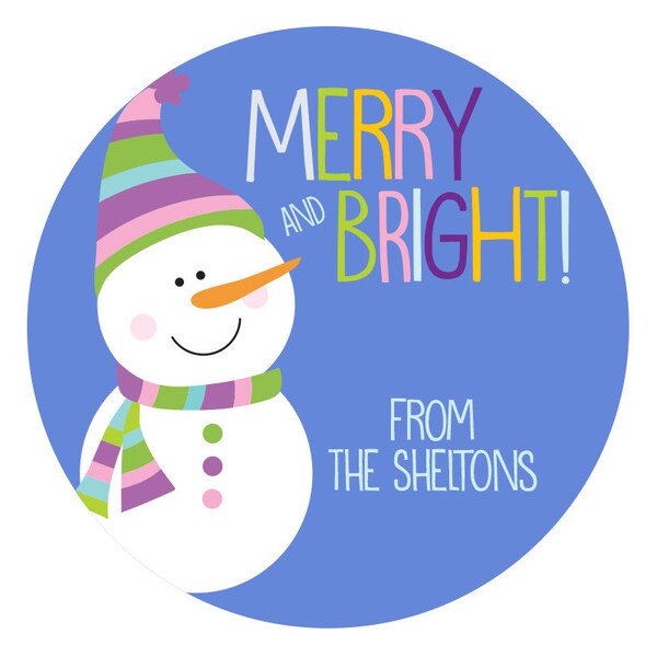 Snowman Labels