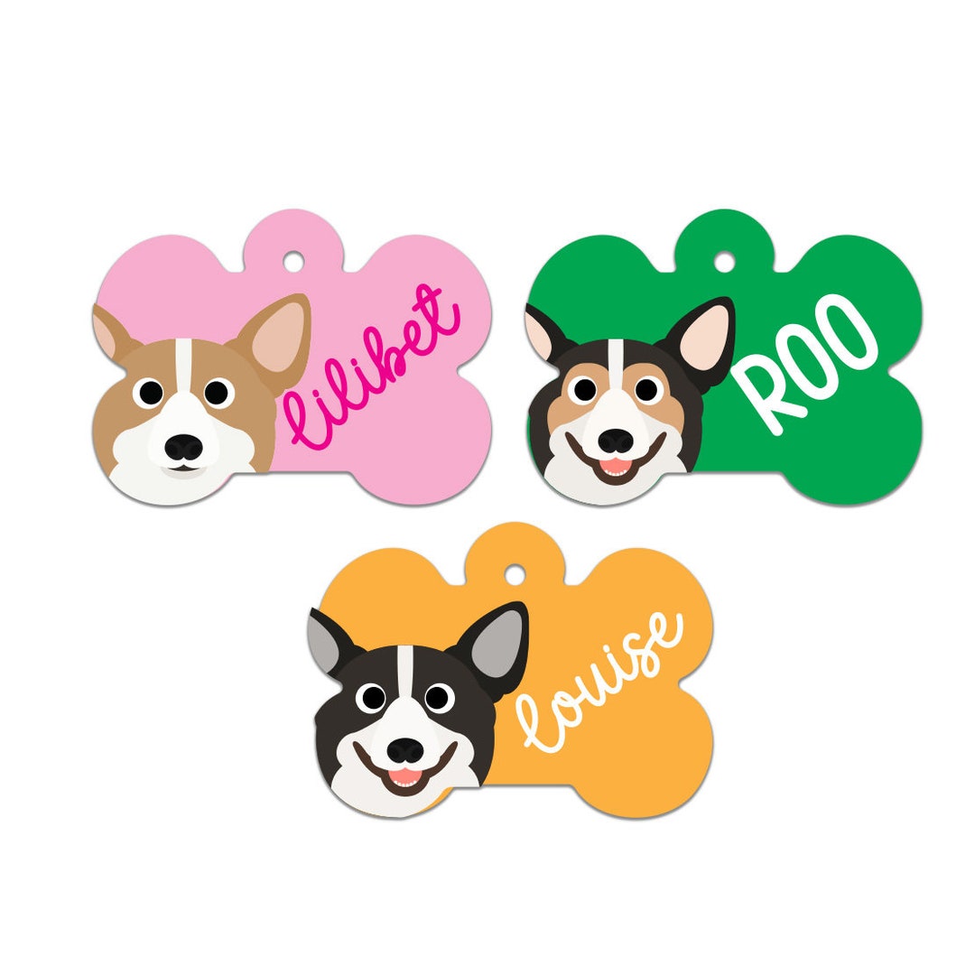 Personalized Dog ID Tag for Collars Custom Engraved Pet Etsy