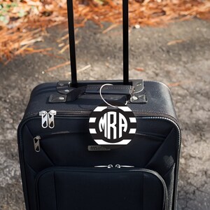 Monogram Luggage Tag, Personalized Bag Tag, Preppy Bag Tag, Gym Bag, Camp Bag Tag