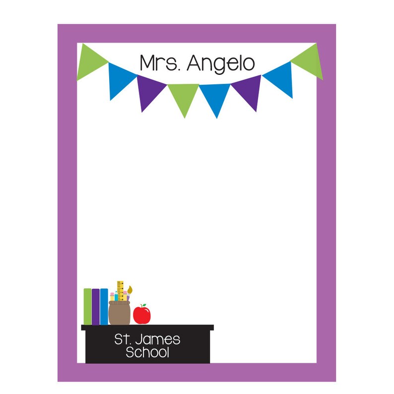 Teacher Notepad Gifts for Teachers End of Year Teacher Etsy