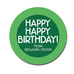 Custom Birthday Stickers, Goody Bag Stickers, Party Favor Tags, Kids Birthday Party, Preppy Birthday tags