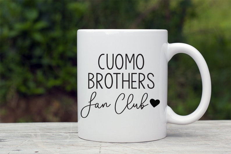 Cuomo Brothers Fan Club Coffee Mug Andrew Cuomo Chris
