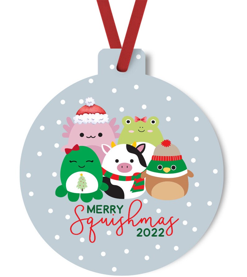 Squishmallow Christmas Ornament 2022 Merry Squishmas Etsy