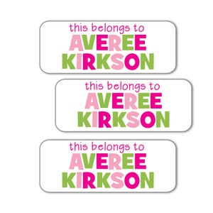 Name Labels for School Supplies | Custom Waterproof Stickers | Dishwasher Safe Labels for Kids | Personalized Name Labels | Daycare Labels
