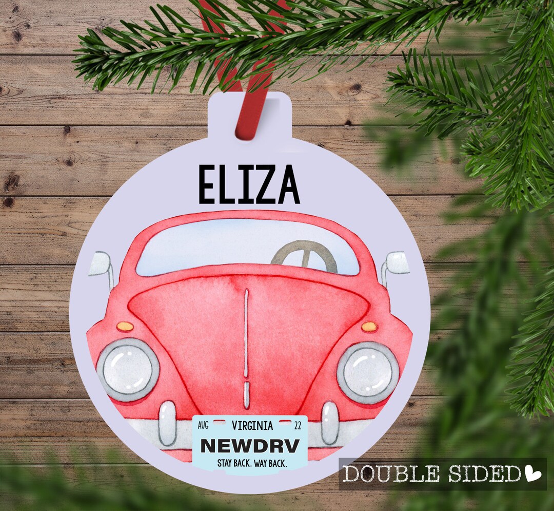 New Driver Christmas Ornament, Drivers License Ornament, Personalized