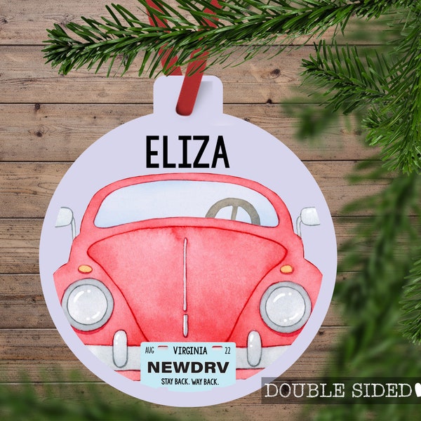 New Driver Christmas Ornament, Drivers License Ornament, Personalized New Driver Christmas Ornament 2023 Learned to Drive Ornament