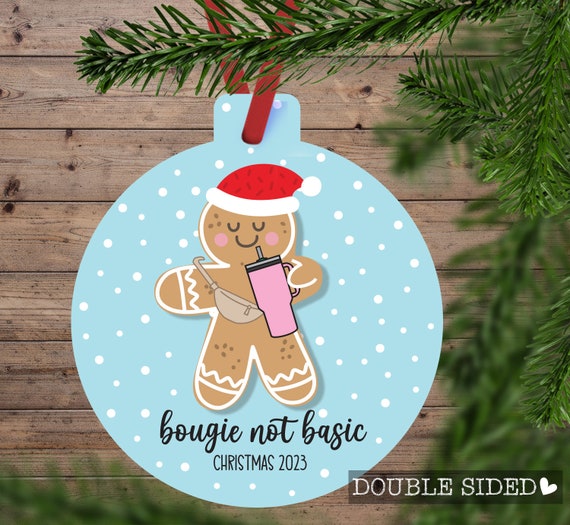 Bougie Not Basic Gingerbread Ornament Stanley Cup Belt Bag Trendy