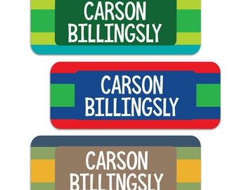 Name Labels for School Supplies | Custom Waterproof Stickers | Dishwasher Safe Labels for Kids | Personalized Name Labels | Daycare Labels