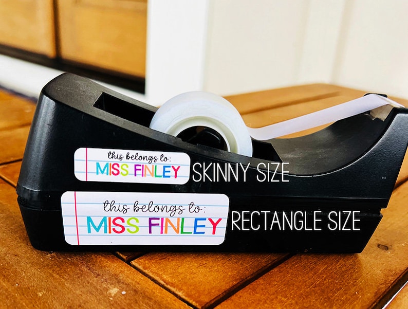 Teacher Labels, Teacher Book Labels, Waterproof School Labels, Personalized Name Labels, Custom Teacher Labels, School Supply library Labels image 4