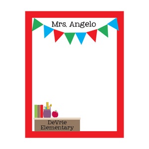 Teacher Notepad, Personalized Teacher Gift, Teacher Stationery, Teacher Memo, Gift for Teacher