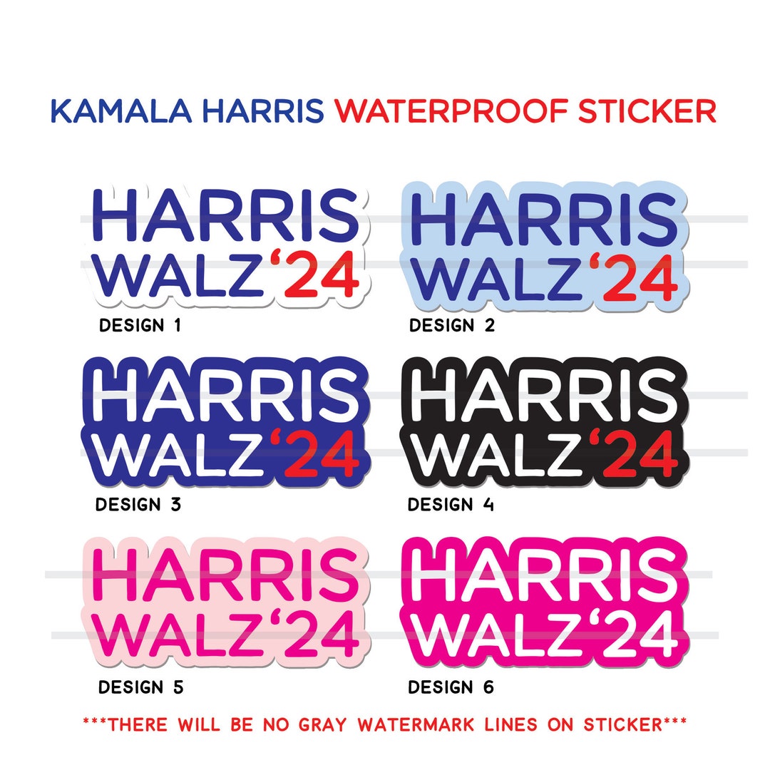 Harris Walz 2024 Election Sticker | Vote Blue | Kamala Harris Tim Walz ...