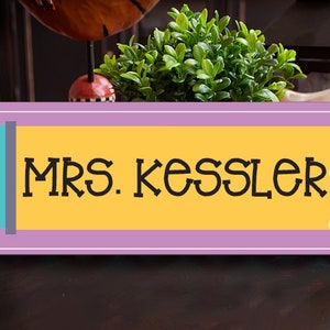 Pencil Sign | Teacher Door Hanger Sign | Personalized Teacher Gift | Classroom Sign for Teacher