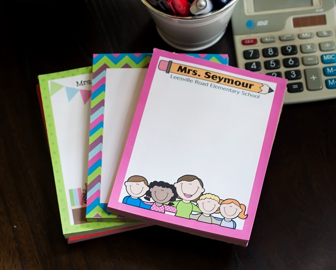 Teacher Notepad Personalized Stationery for Teachers Teacher Etsy