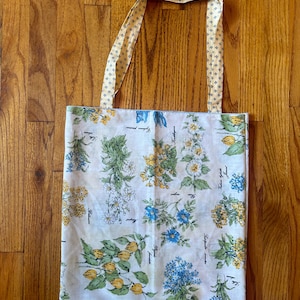 vintage upcycled cottagecore tote