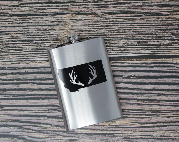 Montana Flask 8oz Stainless Steel