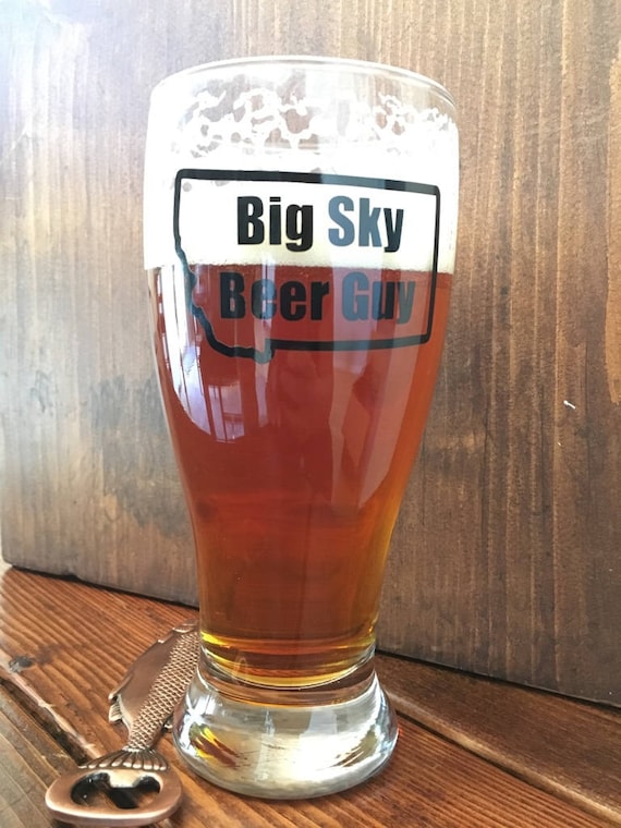 Big Sky Beer Guy Beer Glass