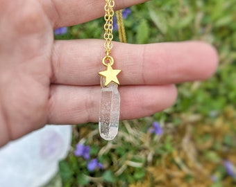 Clear Quartz Star Necklace