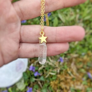 Clear Quartz Star Necklace