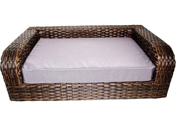 wicker pet bed