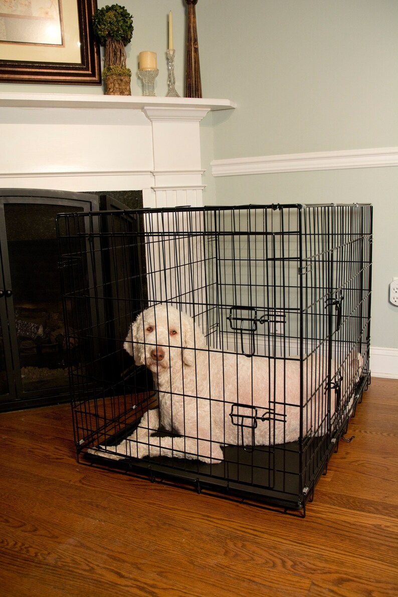 Dog Wire Crates Foldable Dog Cages Pet Cages With Double Etsy