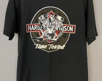 90s Vintage Harley Davidson Eagle T-shirt | Black Harley Davidson