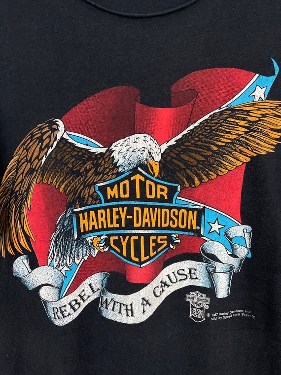 Vintage Harley Davidson Motorcycle T-shirt, 80s HDOLP Biker Shirt 