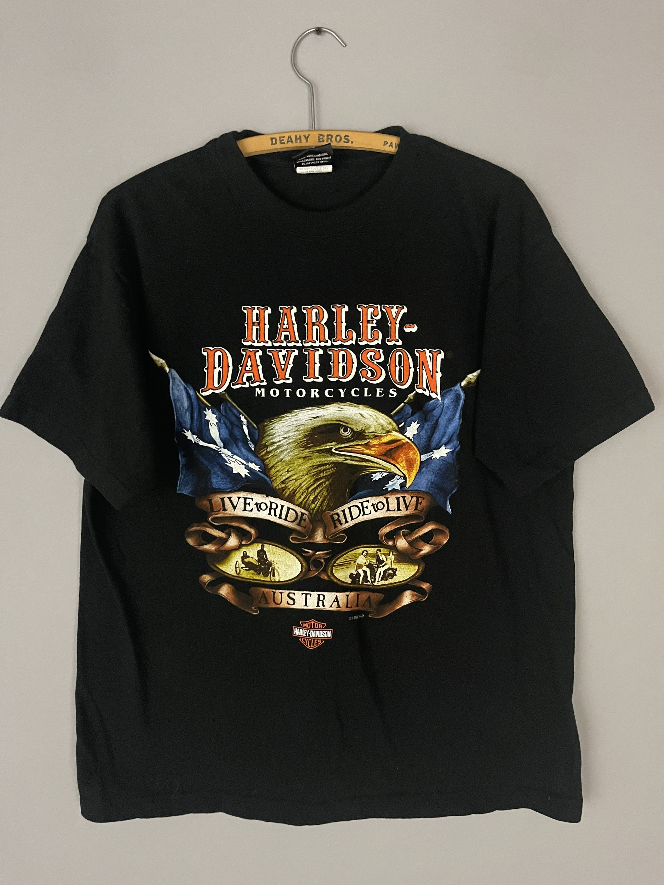 Vintage Harley Davidson Motorcycle T-shirt 90s Sydney Australia
