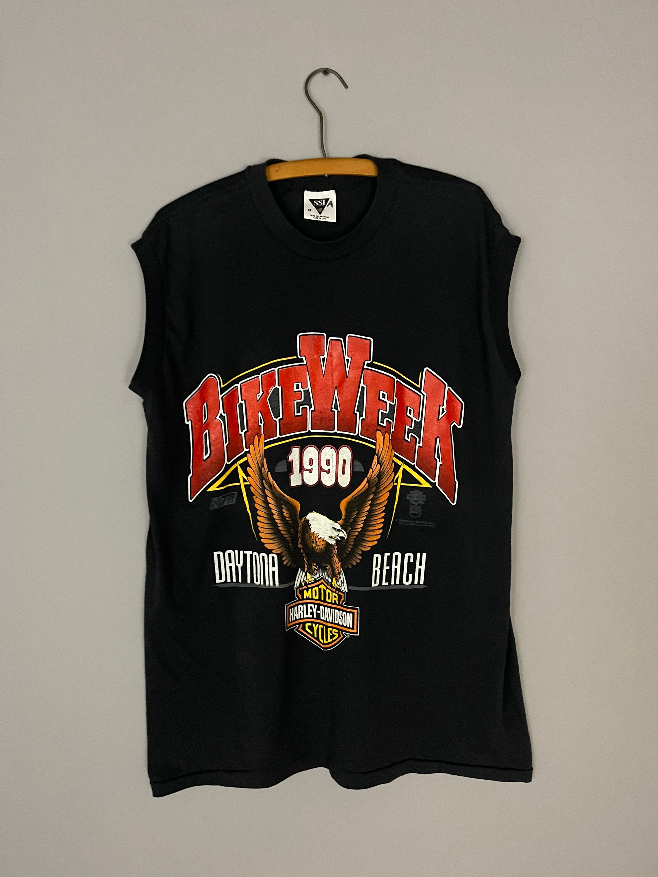 Harley Davidson 90s Bike Week Daytona Beach Muscle Tee, Tank Top