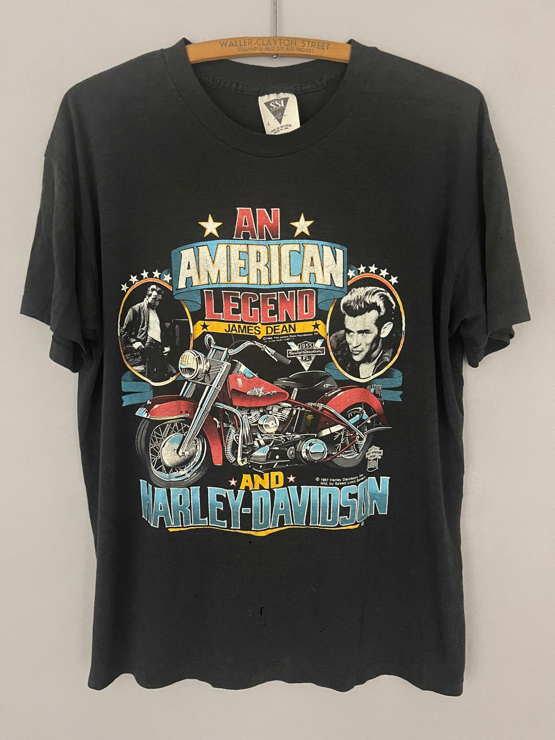 Vintage Harley Davidson Motorcycle T-shirt American Legend, James
