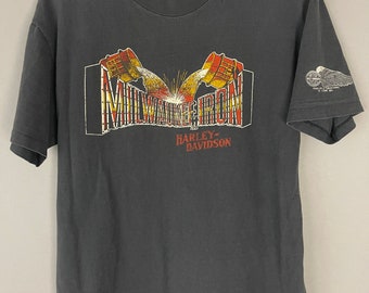 80s 希少 Harley-Davidson サーマル Tシャツ 1980s VINTAGE 80s HARLEY DAVIDSON MOTORCYCLES BIKER T-SHIRT