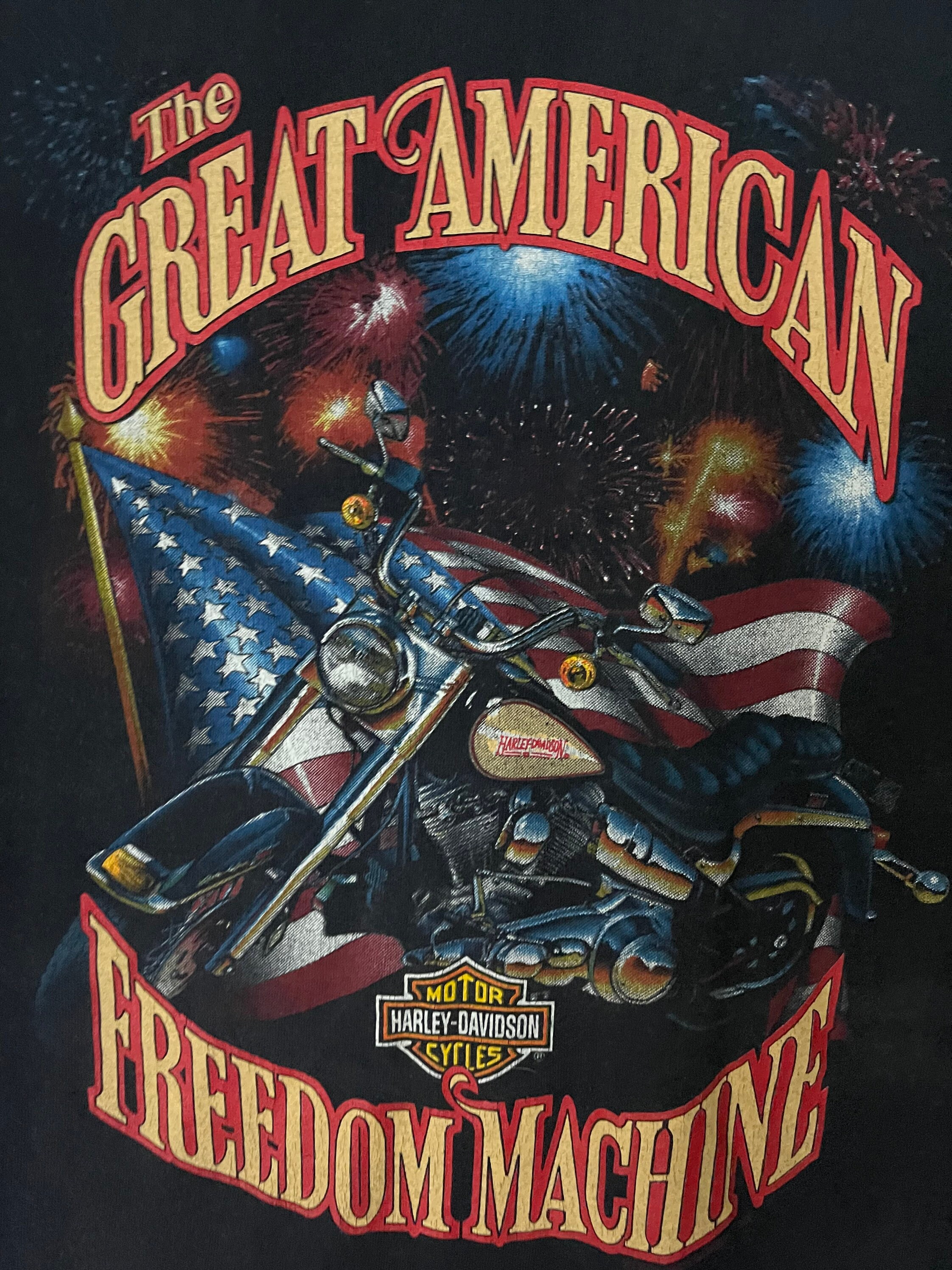 80s Harley Davidson Motorcycle Vintage T-shirt, Motorcycle Biker