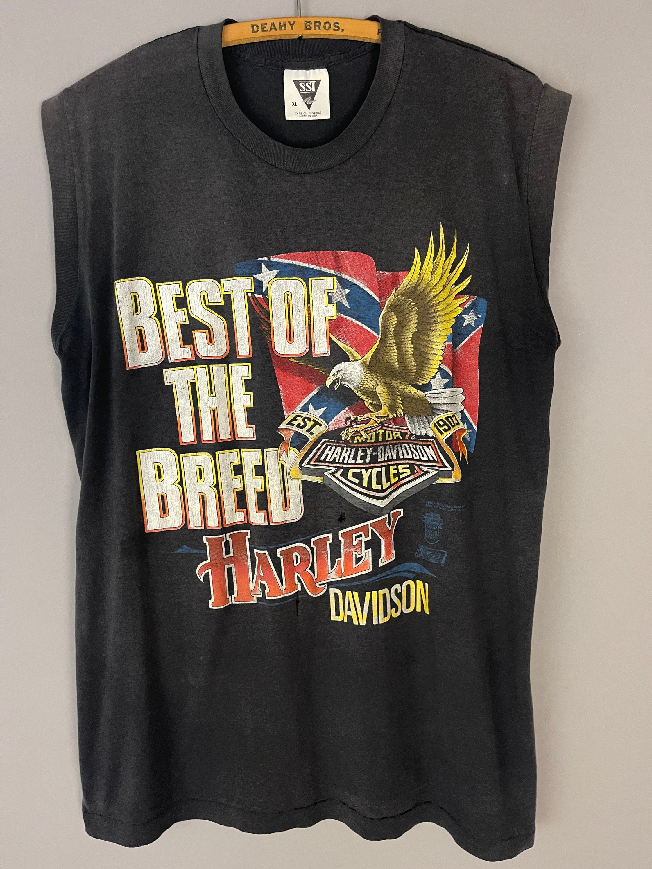 【マストバイ】90s Harley Davidson タンクトップ L Vintage Harley Davidson 90s Muscle Tee , Biker Tank Top