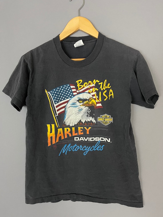 Harley Davidson Motorcycle T-shirt , Patriotic, Statue of Harley Davidson Motorcycle T-shirt , Patriotic, Statue of