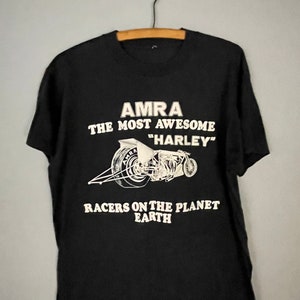 Harley Davidson vintage shirt The Most Awesome Harley. American Motorcycle Racing Association. Soft, Worn in