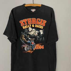 Sturgis Rally 90s motorcycle T-shirt, vintage biker shirt