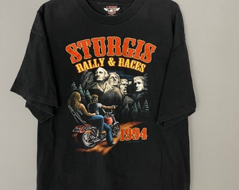 Vintage 2001 Y2K Harley Davidson Style Sturgis Biker Motorcycle