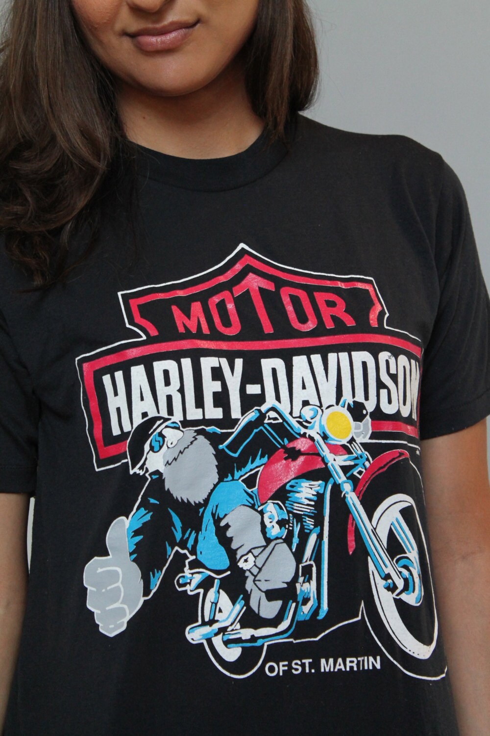 Harley Davidson Motorcycles HD Vintage 80's 90's Long Sleeve