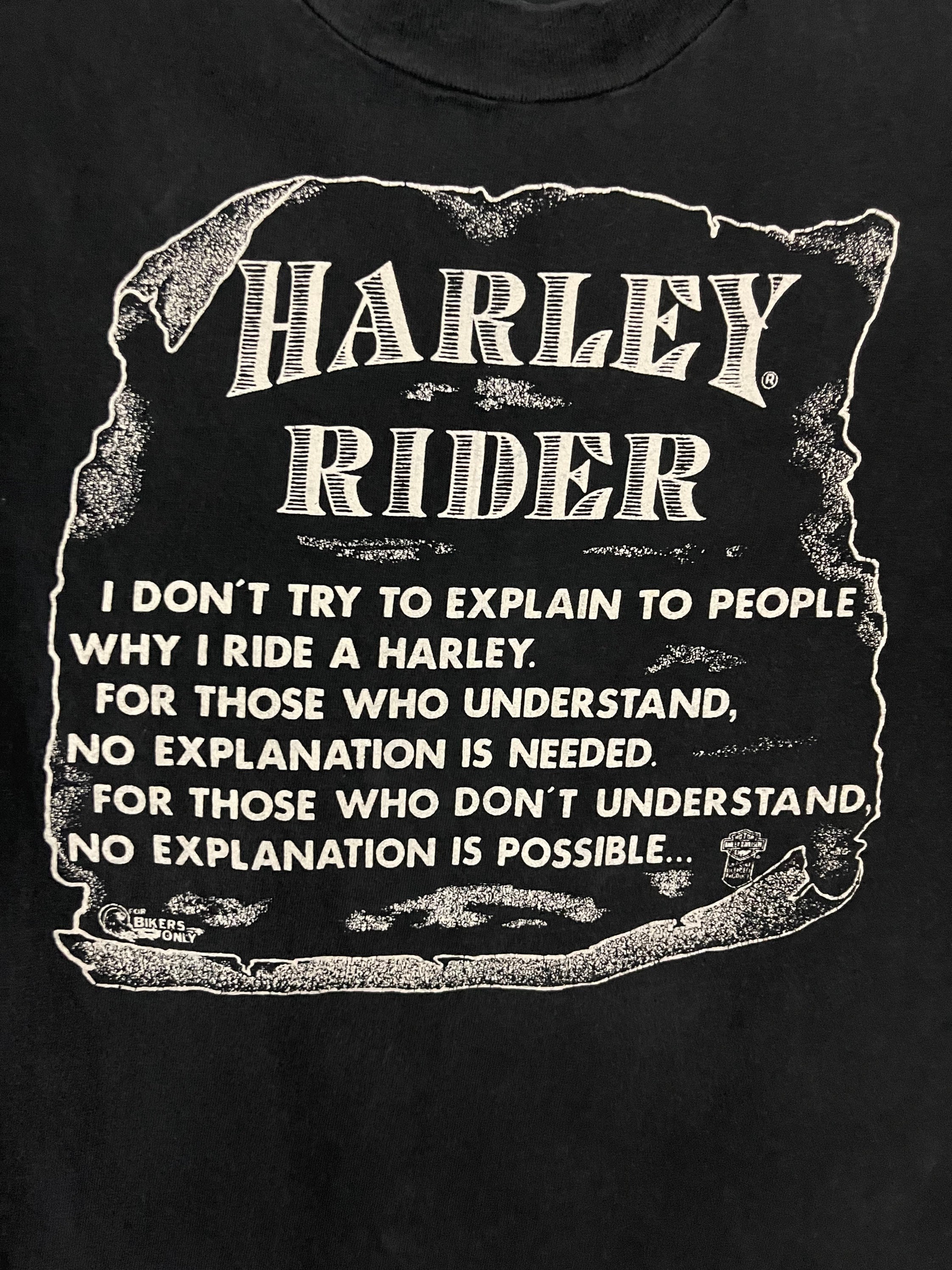 Vintage RARE Harley Davidson Motorcycle T-shirt Small 80's 'for