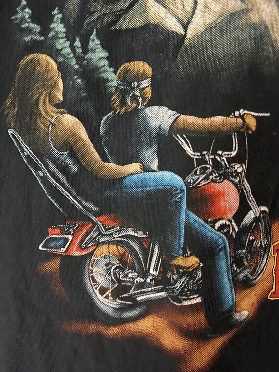 Sturgis Rally 90s motorcycle T-shirt, vintage bik… - image 4