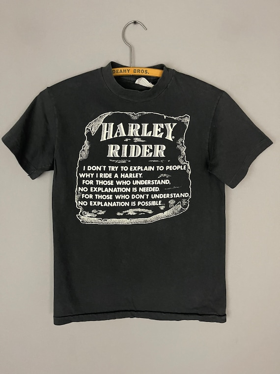 Vintage RARE Harley Davidson Motorcycle T-shirt Small 80