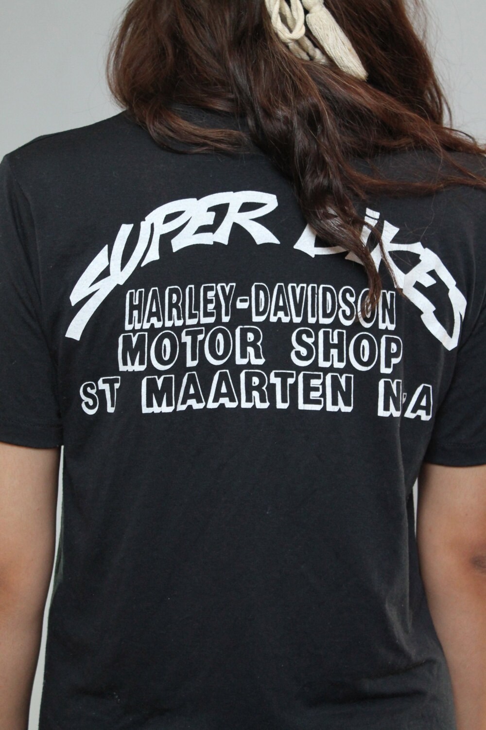 Harley Davidson Vintage T-shirt Harley Tee Soft Thin 90s Shirt